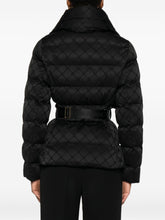 Elisabetta Franchi Quilted Short Down Jacket with Belt Black