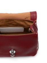 Zanellato Postina Daily Baby Textured Calf Leather Handbag Red