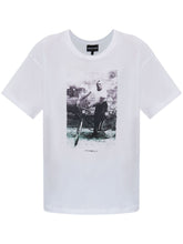 Emporio Armani Logo-Print Cotton T-Shirt White