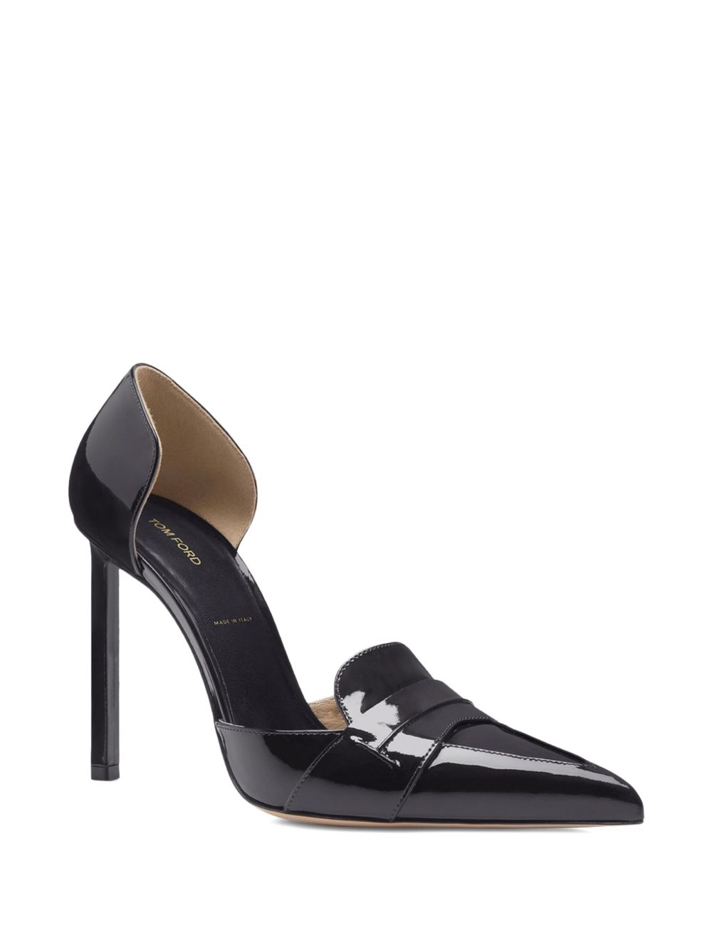 Tom Ford With Heel Black Patent Leather Pumps Black
