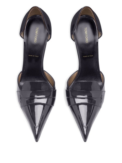 Tom Ford With Heel Black Patent Leather Pumps Black