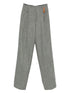 Forte Forte Chevron-Pattern Wool-Blend Trousers Grey