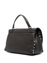 Zanellato Postina Daily Small Grained Calf Leather Handbag Brown