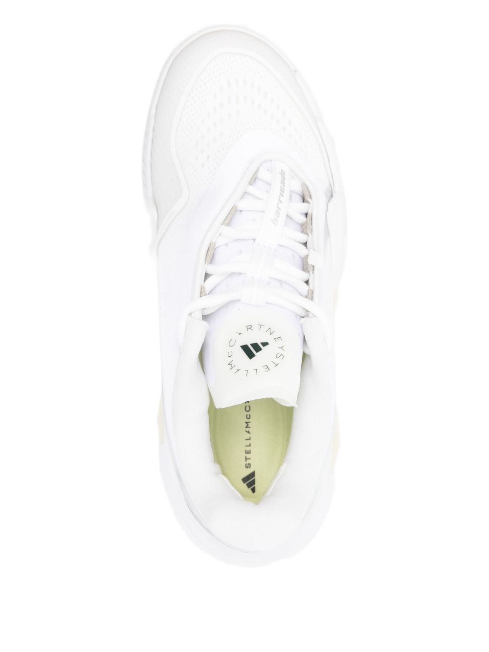 Adidas By Stella McCartney Barricade Perforated Lace-Up Sneakers White