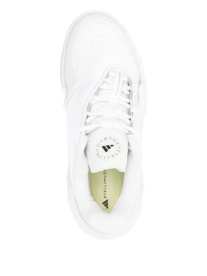 Adidas By Stella McCartney Barricade Perforated Lace-Up Sneakers White