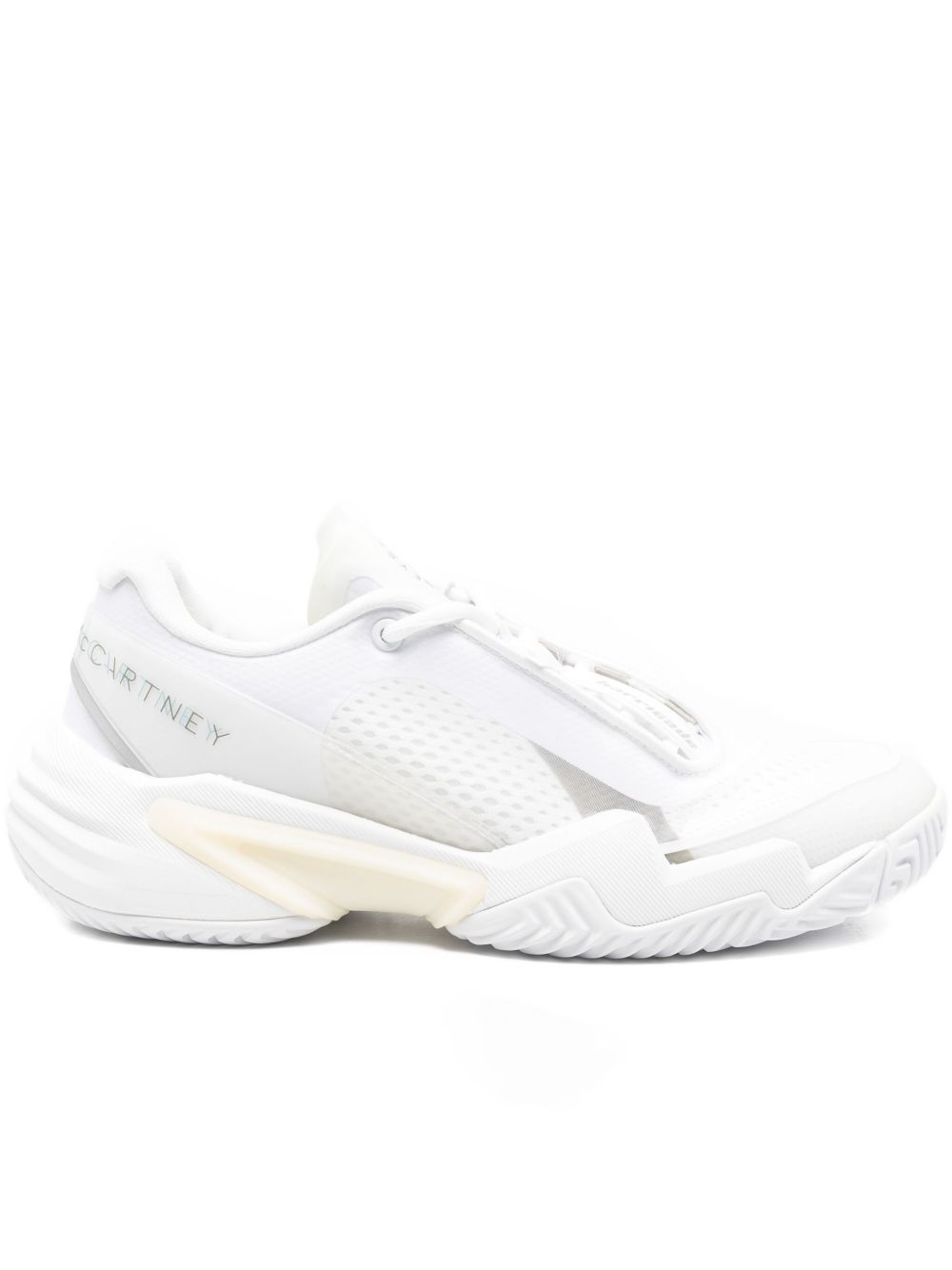 Adidas By Stella McCartney Barricade Perforated Lace-Up Sneakers White