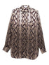 Stella McCartney Snake-Print Viscose Shirt Ivory
