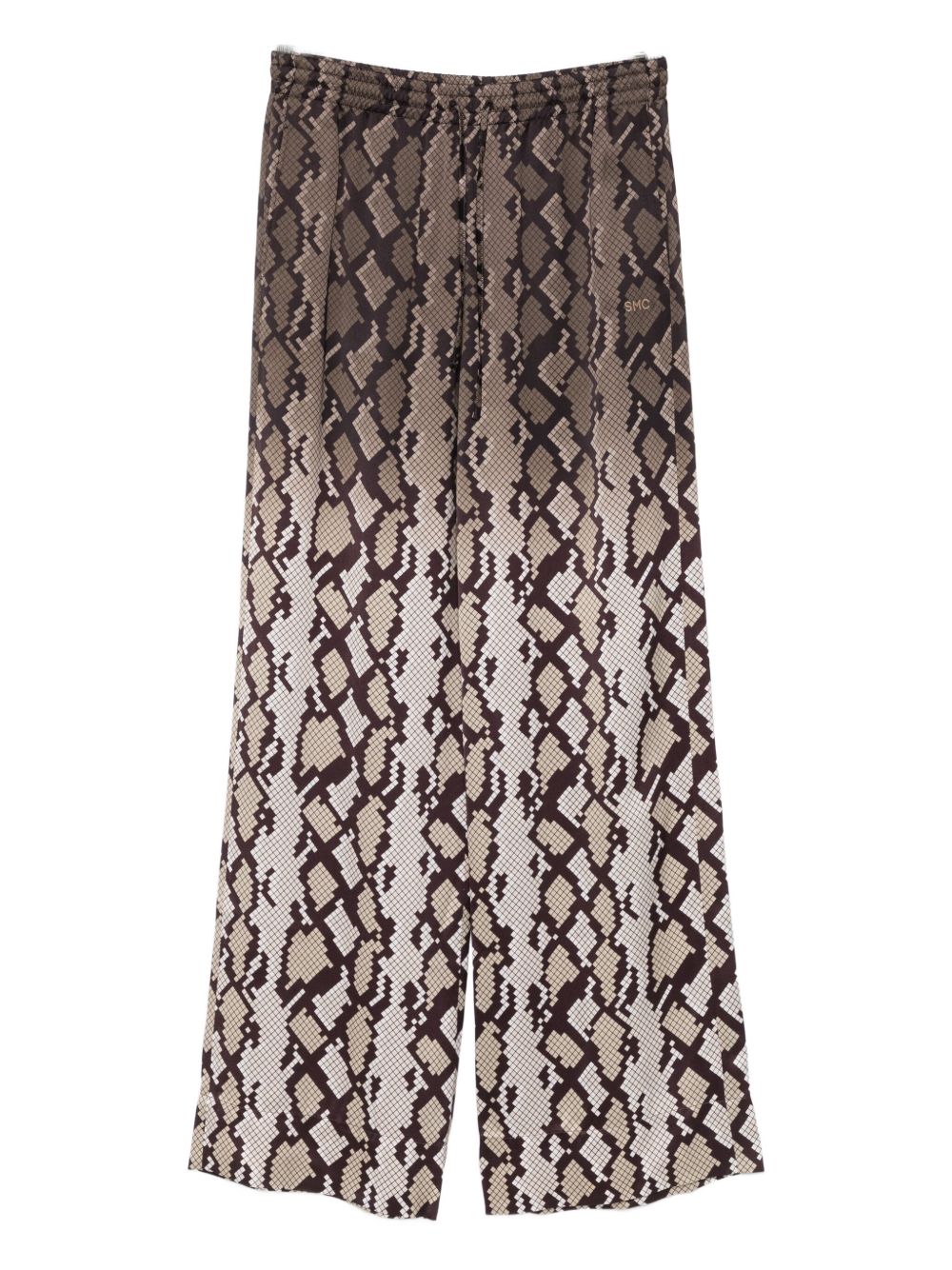 Stella McCartney Patterned Wide-Leg Pajama Trousers Ivory