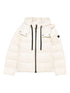 Peuterey Powder Zip-Up Quilted Coat Powder