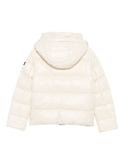 Peuterey Powder Zip-Up Quilted Coat Powder