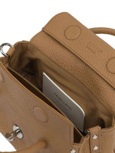 Zanellato Dotta Centauro Baby Small Studded Leather Handbag Brown