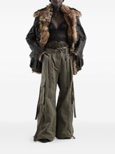 Dolce & Gabbana Green Cotton Blend Cargo Trousers with Drawstring Waistband Green