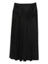 Emporio Armani Panelled Pleated Midi Skirt Black Black