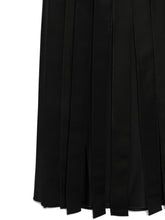 Emporio Armani Panelled Pleated Midi Skirt Black Black