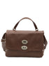 Zanellato Postina Tabacco Baby Leather Top-Handle Bag Brown