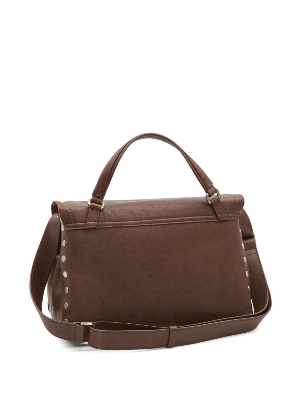 Zanellato Postina Tabacco Baby Leather Top-Handle Bag Brown