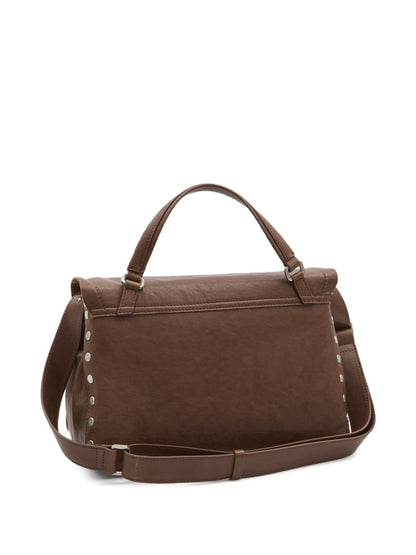 Zanellato Postina Tabacco Baby Leather Top-Handle Bag Brown