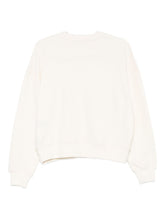Emporio Armani Ivory Cotton-Blend Crewneck Sweater Ivory