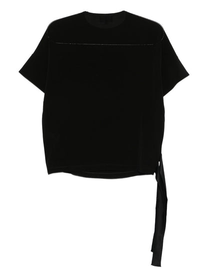 Emporio Armani Crewneck Wool Sweater in Black Black