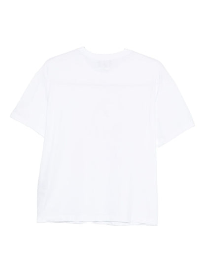 Emporio Armani Cotton Graphic Print T-Shirt White