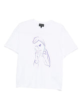 Emporio Armani Cotton Graphic Print T-Shirt White