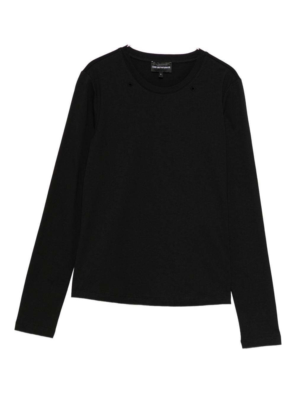 Emporio Armani Logo Cotton T-Shirt Black