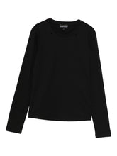 Emporio Armani Logo Cotton T-Shirt Black