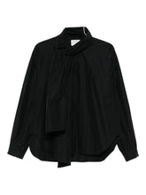 Forte Forte Button-Up Silk Shirt Black