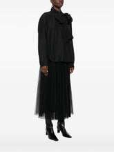 Forte Forte Button-Up Silk Shirt Black