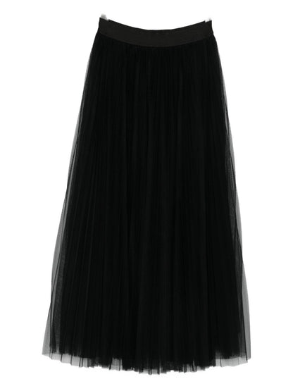 Forte Forte High-Waisted Wool Skirt Black