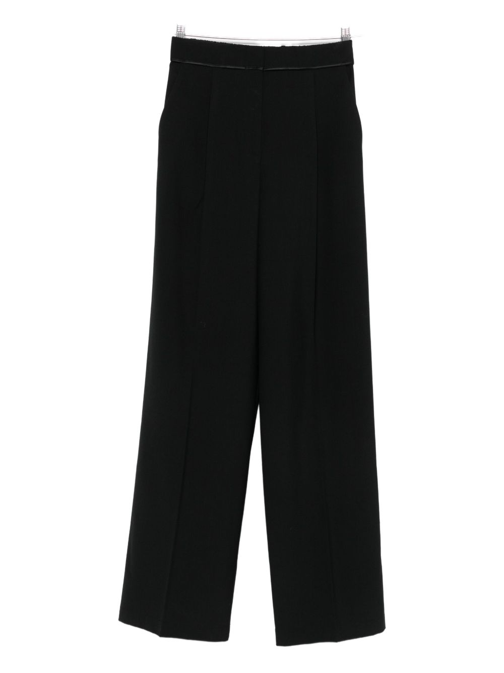 Forte Forte High-Waisted Wool Tailored Trousers Black black