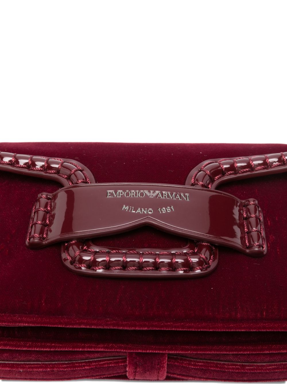Emporio Armani Quilted Shoulder Bag Red