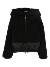 Emporio Armani Double-Breasted Longline Coat in Black Black