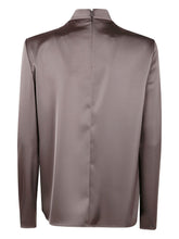 Emporio Armani Floral-Appliqué High-Neck Sweater Dove Grey