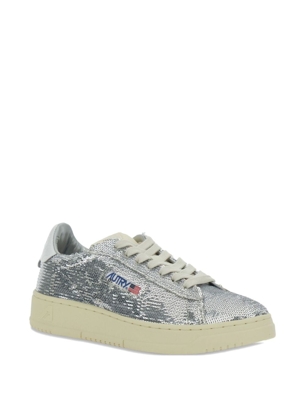032C Medialist Low Top Silver Sneakers Silver