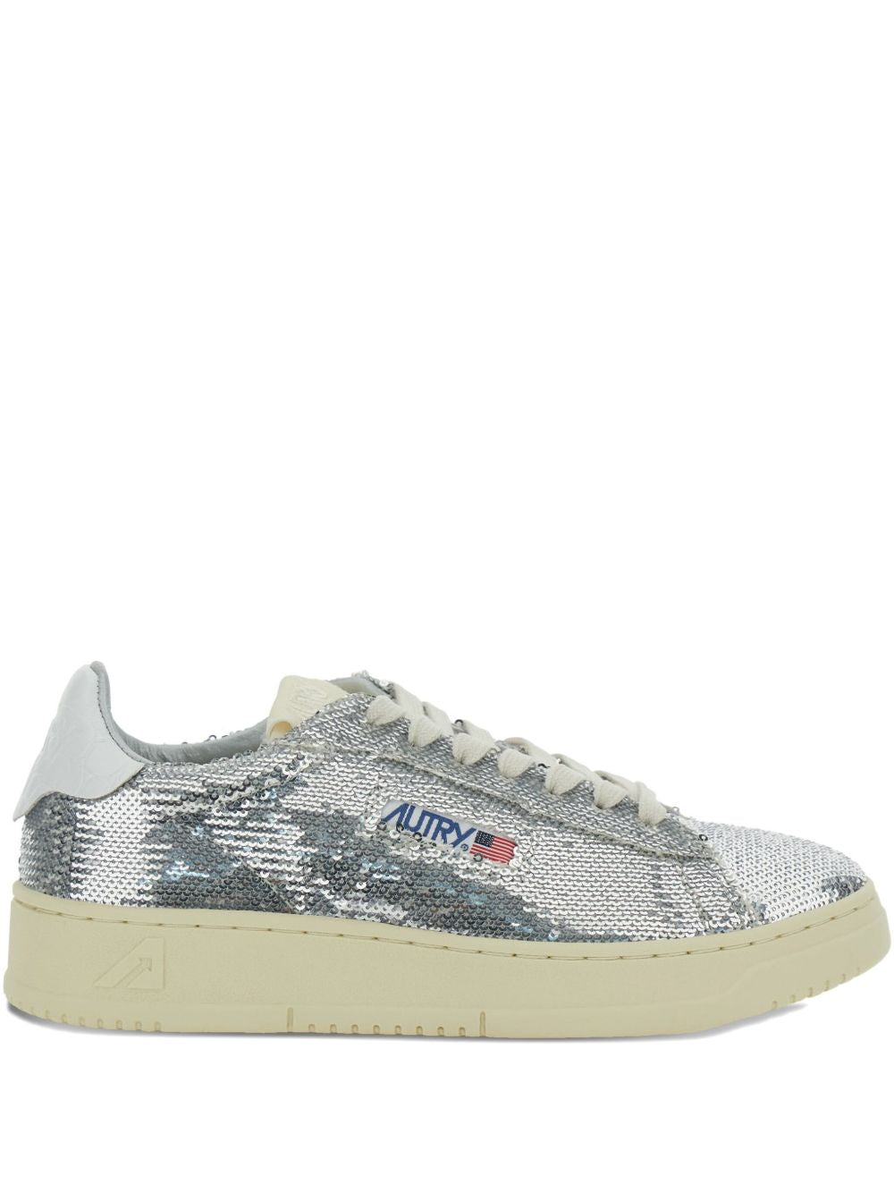 032C Medialist Low Top Silver Sneakers Silver