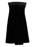 Emporio Armani Strapless Sleeveless Black Mini Dress Black
