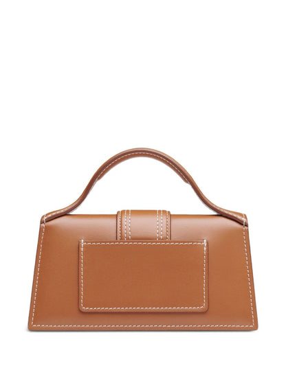 JACQUEMUS Le Bambino Mini Leather Handbag Leather Brown