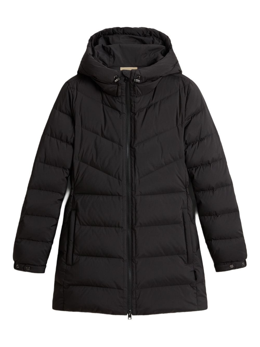 Woolrich Hooded Down Puffer Coat Black