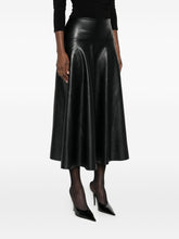 Norma Kamali Pleated Mid-Length Black Skirt Black