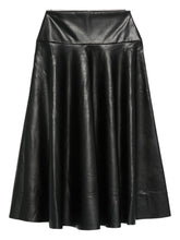 Norma Kamali Pleated Mid-Length Black Skirt Black