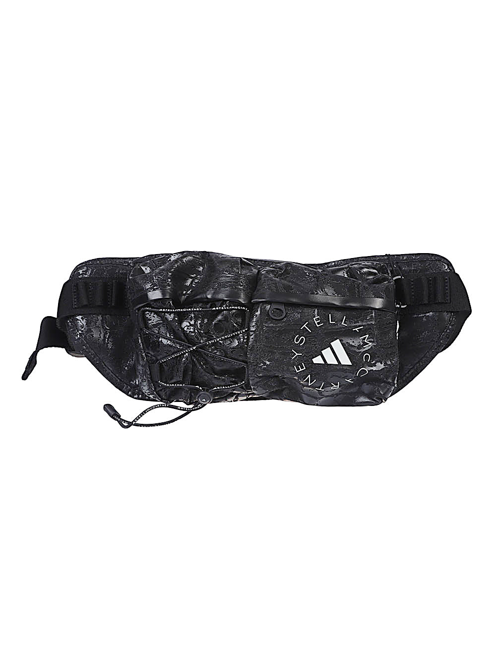 Adidas By Stella McCartney Lobo Black Quilted Belt Bag with Adjustable Strap Black