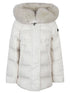 Peuterey Quilted Down Hooded Coat Ivory