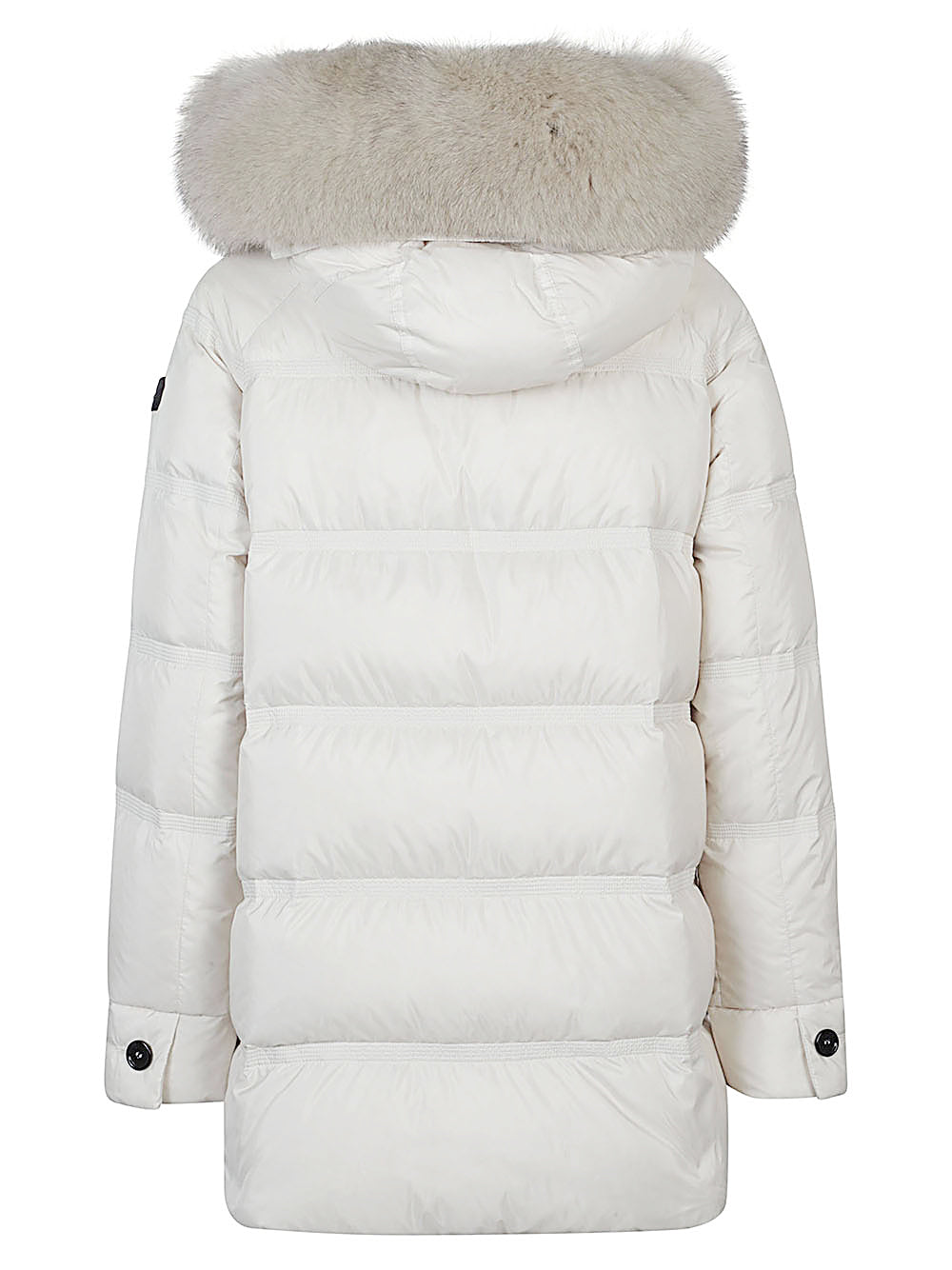 Peuterey Quilted Down Hooded Coat Ivory