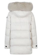 Peuterey Quilted Down Hooded Coat Ivory