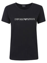 Emporio Armani Logo Cotton-Jersey T-Shirt Black Black
