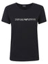 Emporio Armani Logo Cotton-Jersey T-Shirt Black Black