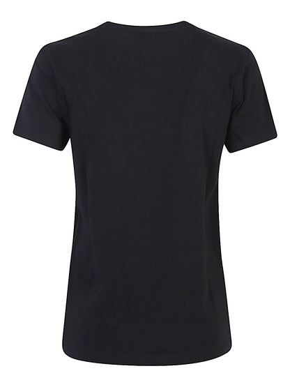 Emporio Armani Logo Cotton-Jersey T-Shirt Black Black