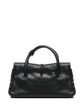 Zanellato Dotta Saeta Small Studded Leather Handbag Black