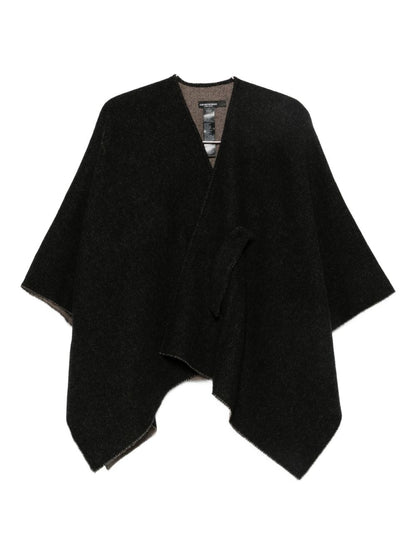 Emporio Armani Wool Cape Black black